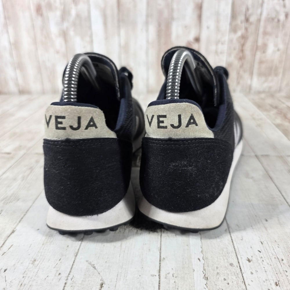 Veja Rio Branco Alveomesh Sneakers Black White Oxford Grey Womens Size 7 EUR 38 - Picture 3 of 8